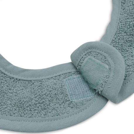 Lot de 3 bavoirs en éponge sea green-nougat-biscuit Bleu, beige, marron 5 - vertbaudet enfant 