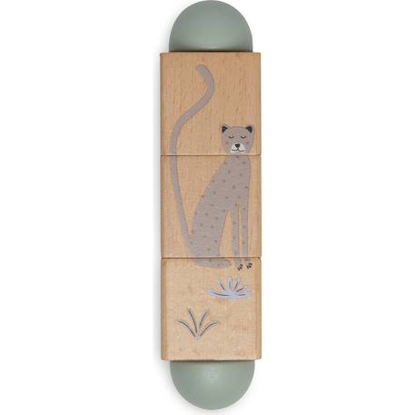 Puzzle rotatif jungle jambo Vert, marron 5 - vertbaudet enfant 