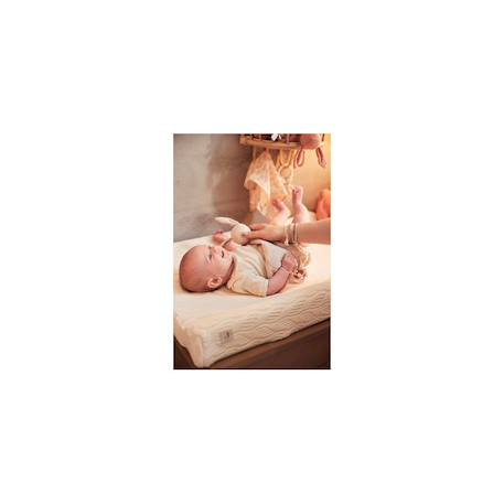 Attache sucette bunny ears en coton Ecru+Rose sauvage+Vert 5 - vertbaudet enfant 