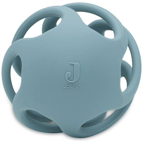 Anneau de dentition balle en silicone Bleu+Gris+Marron 1 - vertbaudet enfant 
