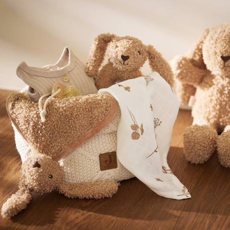 Doudou attache sucette bunny riverside Marron 5 - vertbaudet enfant 
