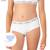 Lot de 2 boxers fille coton ultra doux  fille Blanc-bleu pastel+Blanc-gris chiné 2 - vertbaudet enfant 