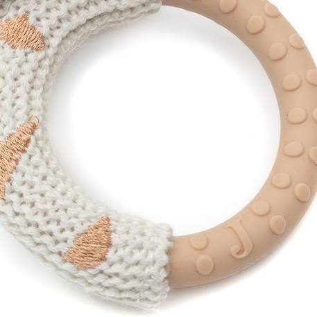Hochet anneau de dentition Blanc, marron+Gris, marron 2 - vertbaudet enfant 