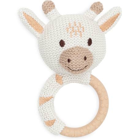 Hochet anneau de dentition Blanc, marron+Gris, marron 1 - vertbaudet enfant 