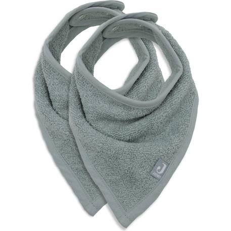 Lots de 2 bavoirs bandana en coton Biscuit+Bleu+Nougat+Rose+Vert clair 7 - vertbaudet enfant 