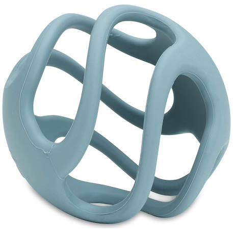 Anneau de dentition balle en silicone Bleu+Gris+Marron 2 - vertbaudet enfant 
