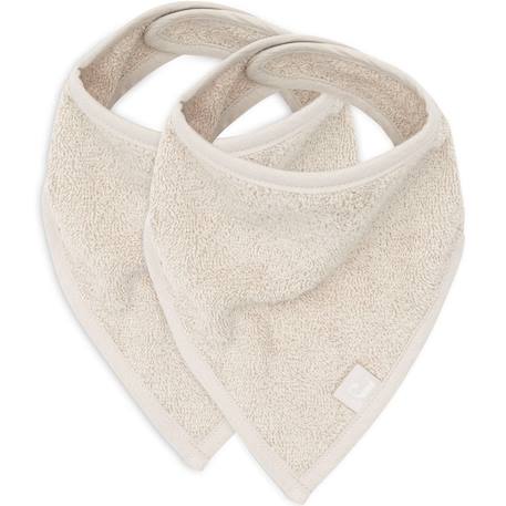 Lots de 2 bavoirs bandana en coton Biscuit+Nougat+Rose 7 - vertbaudet enfant 