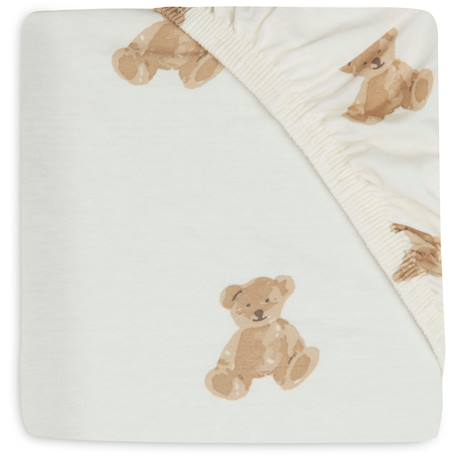 Drap housse en jersey Ecru 1 - vertbaudet enfant 