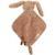 Doudou attache sucette bunny riverside Marron 2 - vertbaudet enfant 