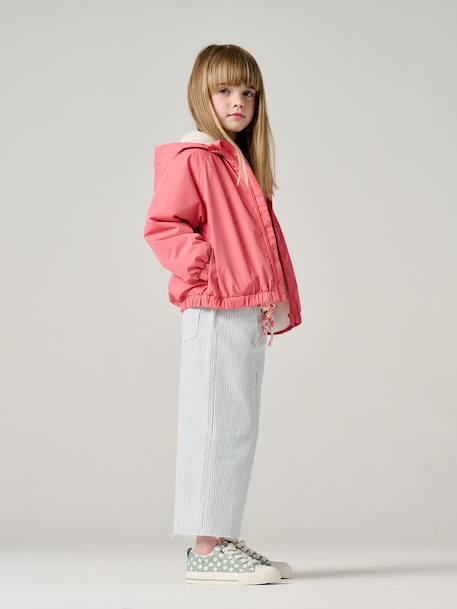 Pantacourt fille coton rayé bleu 3 - vertbaudet enfant 