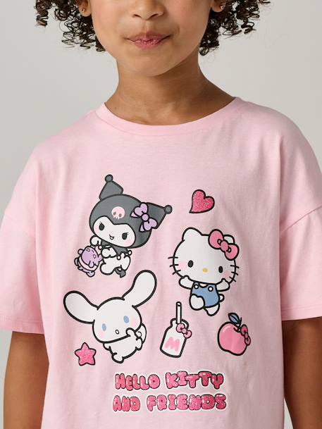 T-shirt manches courtes Hello Kitty rose pâle 1 - vertbaudet enfant 