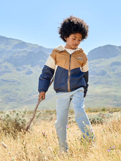 Coupe vent garçon doublé sherpa noix de pécan 2 - vertbaudet enfant 
