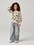 Sweat fille motifs fantaisie Beige imprimé+blanc imprimé+rose+vanille 5 - vertbaudet enfant 