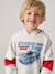 Sweat capuche imprimé blanc chiné+bleu ardoise+gris chiné 7 - vertbaudet enfant 