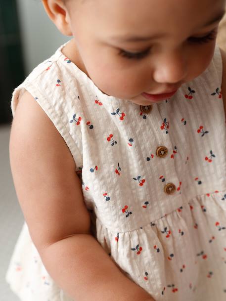 Ensemble top pantalon large bébé écru 9 - vertbaudet enfant 