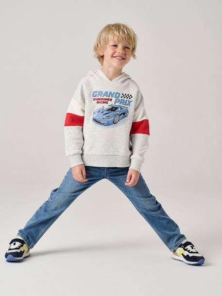 Jean garçon indestructible droit relax facile à enfiler denim brut+denim gris+double stone+stone 18 - vertbaudet enfant 