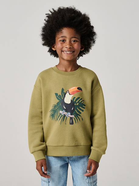 Sweat col rond surf bleu nuit+olive 5 - vertbaudet enfant 