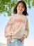 Sweat fille message positif rose pâle+vert d'eau 1 - vertbaudet enfant 