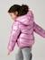 Doudoune fille légère à capuche effet brillant métallisé or+rose 14 - vertbaudet enfant 