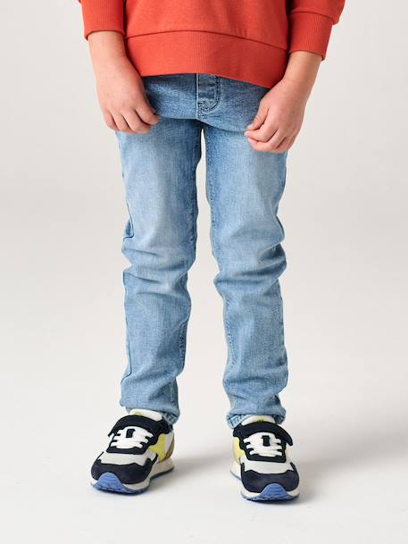 Lot 2 jeans garçon slim denim gris+double stone+stone 11 - vertbaudet enfant 