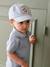 Casquette « Happy youpi » bébé rayé bleu 6 - vertbaudet enfant 
