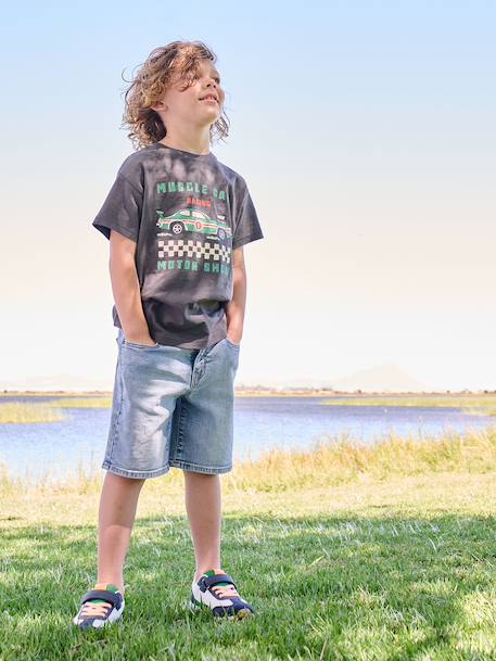 Garçon-Bermuda en denim garçon taille ajustable