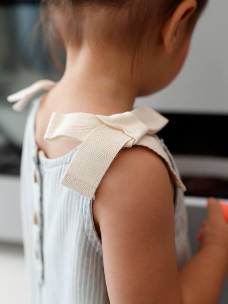 Combishort bébé fille coton rayé bleu 8 - vertbaudet enfant 