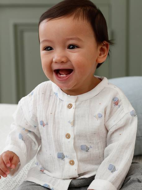 Bébé-Chemise bébé garçon gaze de coton