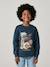 Sweat col rond surf bleu nuit+olive 1 - vertbaudet enfant 