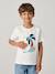 Tee-shirt garçon motif à sequins réversibles blanc+bleu nuit+bleu océan+écru+vert d'eau 18 - vertbaudet enfant 