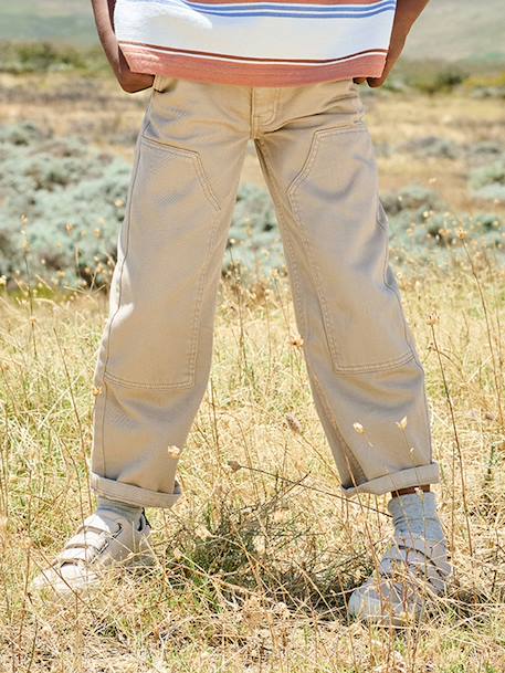 Pantalon droit garçon argile 4 - vertbaudet enfant 