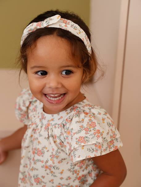 Ensemble bébé fille robe, bloomer et bandeau écru 11 - vertbaudet enfant 