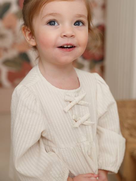Blouse bébé fille écru 1 - vertbaudet enfant 