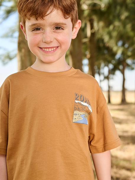 T-shirt à motif manches courtes garçon orange 5 - vertbaudet enfant 