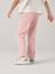 Pantalon mom fille brodé rose poudré+vert de gris 6 - vertbaudet enfant 