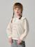 Sweat fille col claudine broderie anglaise écru+gris chiné+mauve+rose pâle+rouge 1 - vertbaudet enfant 