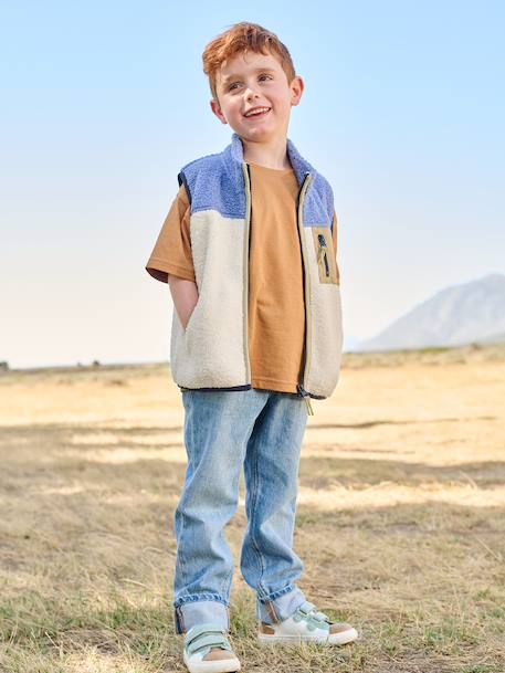 Gilet garçon sans manches en sherpa multicolore 6 - vertbaudet enfant 