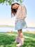 Jupe en jean fille poches coeur denim bleached+denim brut 1 - vertbaudet enfant 
