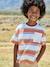 T-shirt garçon rayé orange imprimé 1 - vertbaudet enfant 