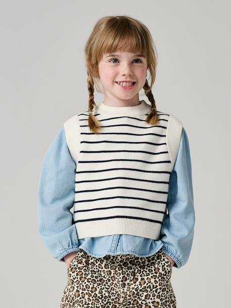Fille-Pull sans manche fille