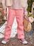 Pantalon fille style paperbag Lyocell fluide corail+kaki+rose 9 - vertbaudet enfant 