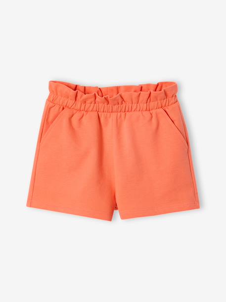 Lot de 2 shorts fille molleton léger mandarine+marine+vert d'eau 2 - vertbaudet enfant 