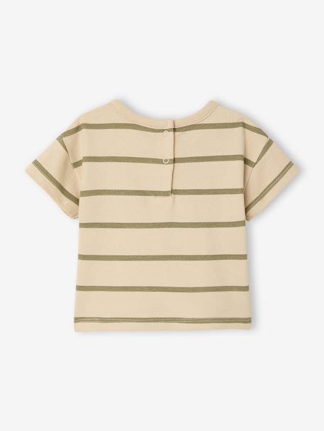 T-shirt bébé rayé en coton rayé bleu+rayé vert 8 - vertbaudet enfant 