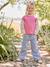 Pull 2 en 1 fille manches bleu grisé+rose 11 - vertbaudet enfant 