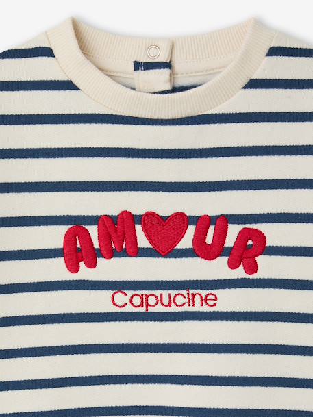 Ensemble bébé robe legging personnalisable rayé marine 7 - vertbaudet enfant 