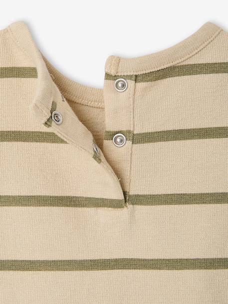 T-shirt bébé rayé en coton rayé bleu+rayé vert 7 - vertbaudet enfant 