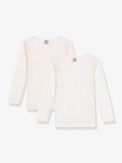 -Lot 2 tee-shirts manches longues Petit Bateau