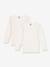 Lot 2 tee-shirts manches longues Petit Bateau blanc 1 - vertbaudet enfant 