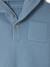 Pull à capuche bébé bleu jean+écru+tomette 3 - vertbaudet enfant 
