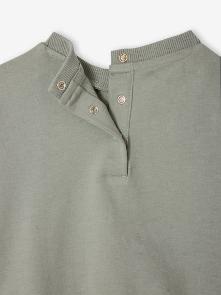 Sweat bébé col rond écru+vert sauge 7 - vertbaudet enfant 